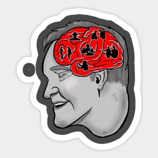 The Brain of Tarantino Sticker